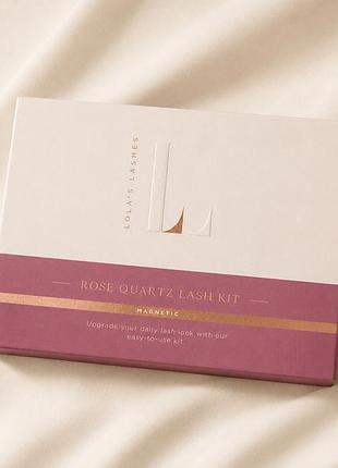 Lola’s lashes rose quartz magnetic lash kit — магнітні вії з магнітною підводкою, повний набір