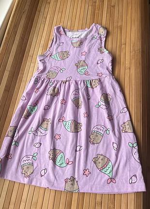 Плаття на дівчинку в стилі pusheen mermaid