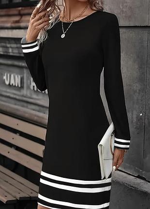 🥰 сукня з декоративними смужками xl