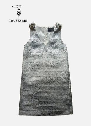 Твидовое мини платье trussardi размер s