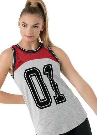 H&amp;m спортивная майка сетка la удлиненная