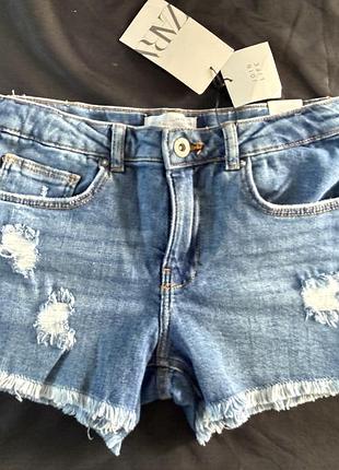 Zara шорти на дiвчинку 10-11 рокiв (152 см зріст)