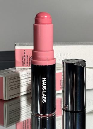 Кремовые румяна haus labs by lady gaga color fuse glassy lip + cheek blush balm stick (glassy pomelo) 5 g