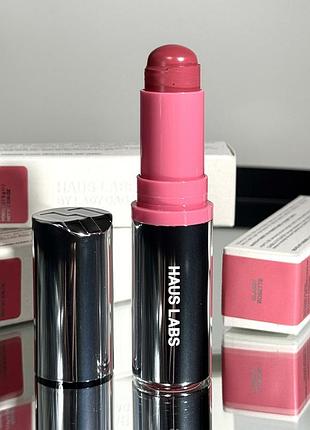 Кремовые румяна haus labs by lady gaga color fuse glassy lip + cheek blush balm stick (glassy rosette) 5 g