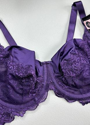 Бюстгальтер мереживний hunkemoller - фіолетовий, 80f