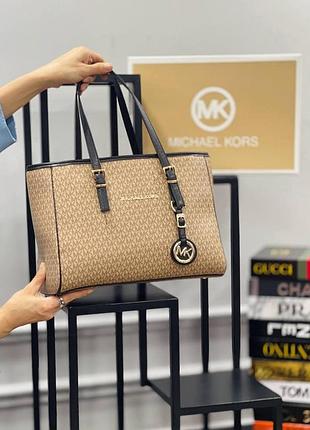 Сумка коричневая женская michael kors сумка майкл корс люкс качество