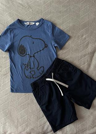 Комплект шорты на футболка h&amp;m 4-5 лет 110-116 см