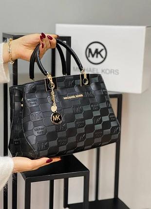 Сумка чорна жіноча michael kors клатч сумка велика майкл корс люкс якість