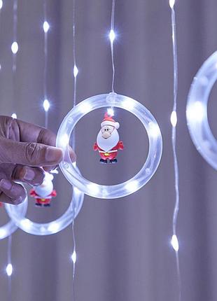 Xmas штора кільця з фігурами 3 mx70cm 110l w білий 8181