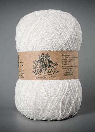 Vivchari ethno-cotton 1500, белый (200 г)
