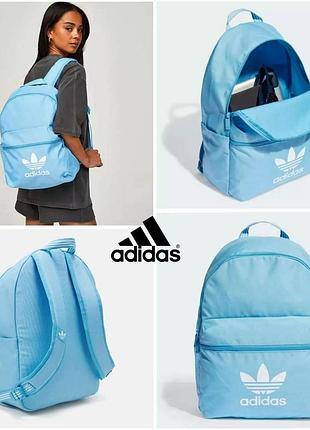 Голубой городской рюкзак adidas adicolor backpack