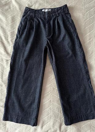 Брюки широкие zara 128 см 8 лет