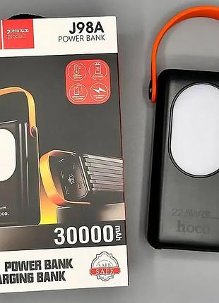 Портативний акумулятор power bank hoco j98a, 30000 ма·год