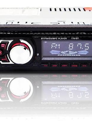 Автомагнитола 1781bt, с bluetooth, usb, sd, fm, 4 выхода, пульт ду