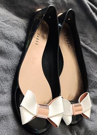 Балетки силиконовые ted baker 39 кораллки шлепанцы