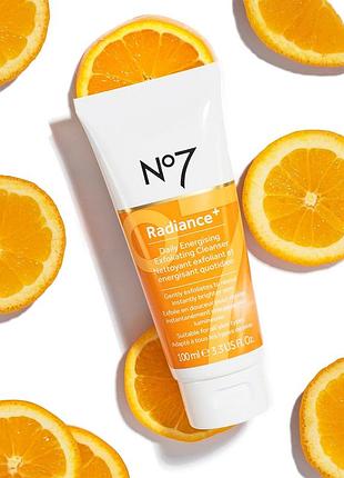 No7 radiance+ daily energising exfoliating cleanser 50 мл — ензимний очищувальний скраб для сяйва шкіри