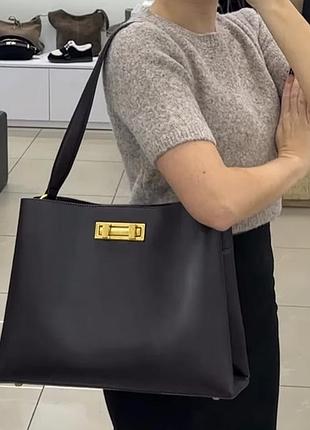 Сумка шопер коричнева