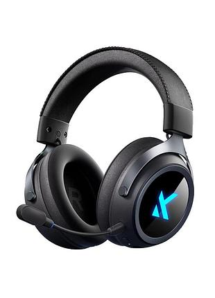 Игровые беспроводные наушники mchose x9 / 7.1 surround sound / tri-mode / black / черный