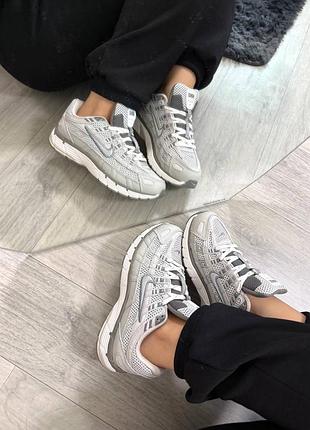Кросівки nike p-6000 grey white