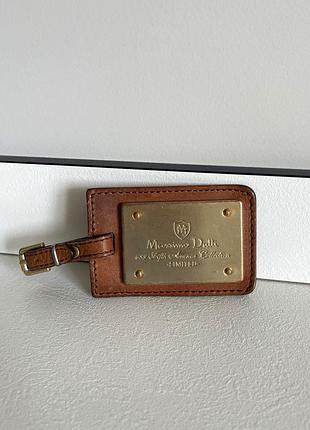 Брилок на сумку massimo dutti оригинал, лимитированная коллекция, кожаный, подвес, брелок подвесок