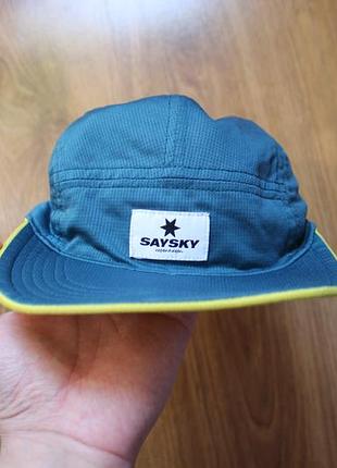 Унисекс спортивная кепка классическая пятипанелька двусторонняя (5-panel cap) saysky reverse cap
