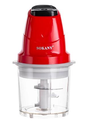 Чоппер подрібнювач з чашею на 0.7 л електричний кухонний 250 вт sokany sk-06009r
