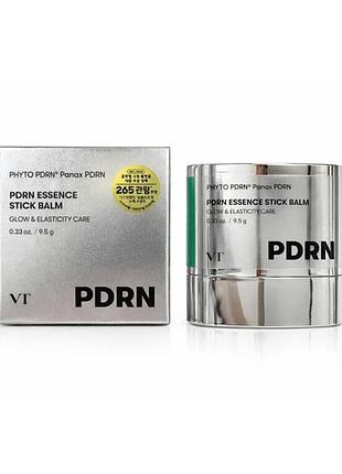 Багатофункціональний бальзам-есенція з pdrn у стіку vt cosmetics pdrn essence stick balm 9,5 г — glow-ефект, зволоження та ліфтинг