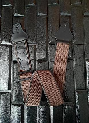 Ремень для гитары "gitara i kit" тканевый коричневый 150*5 см