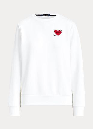 Женский белый свитшот polo golf ralph lauren