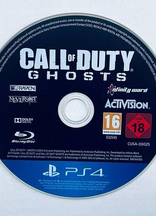 Call of duty ghosts англ - ps4 (диск), б/в