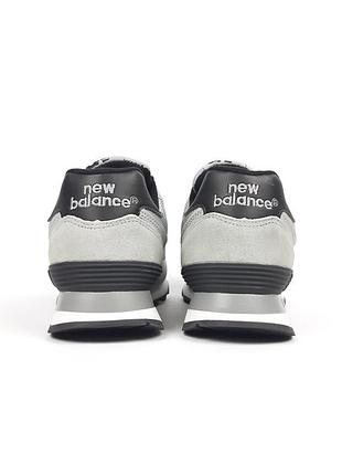 New balance 574 світло сірі з чорним