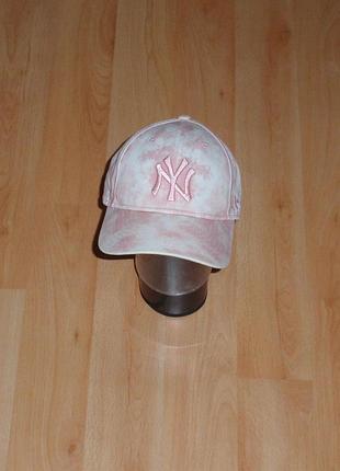 Кастомная кепка/бейсболка new era new york yankees custom ny cap pink off white polo ck original nike x jordan