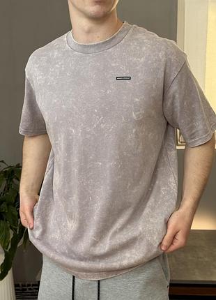 Футболка under armour оверсайз крій варений ефект s,m розмір