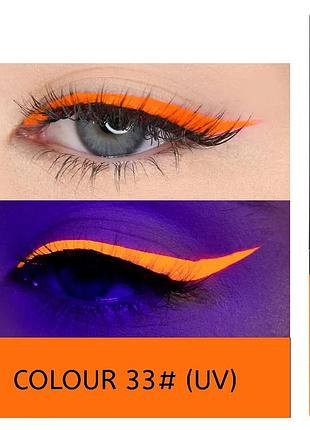 Кольорова водостійка підводка для очей handaiyan eyeliner long lasting professional колір №33