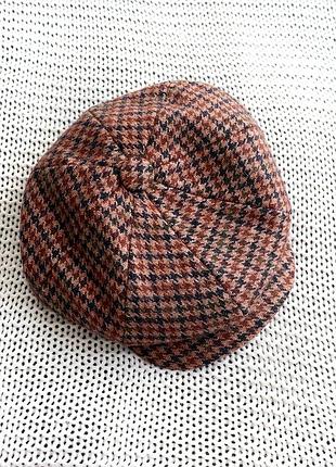 Новый твидовый берет, baker boy hat, размер s