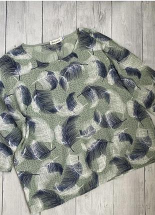Женская блузка, кофта made in italy xl/2xl(14/16)100% котонн, размер на ней указан m/l , но она идёт больше , замены на фото