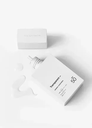 Минеральный солнцезащитный крем transparent lab mineral sunscreen spf 50, pa++++