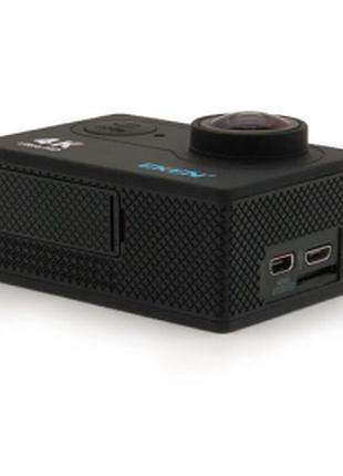 Оригинальная экшн камера eken h9r 4k wi-fi black, аквабокс и крепления в комплекте, новая