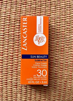 Lancaster sun beauty face cream spf30 🧡 солнцезащитный крем для всех типов кожи