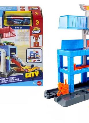 Ігровий набір jhl74 "поліцейська вежа в місті" hot wheels