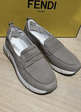 Мокасини medicus comfort нубук /шкіра натуральна р.38 (24-24,5 см )