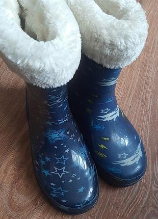 Детские резиновые сапоги dual,  р.30