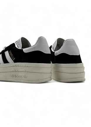 Adidas gazelle bold black white