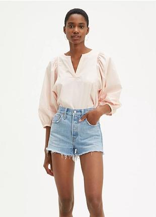 Джинсовые шорты из плотного денима levis 501