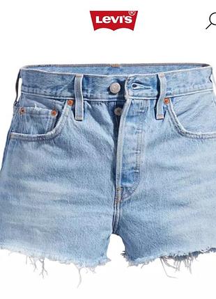 Джинсовые шорты из плотного денима levis 501