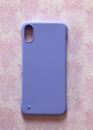 Пластиковый матовый чехол-накладка для apple iphone x/xs сиреневый