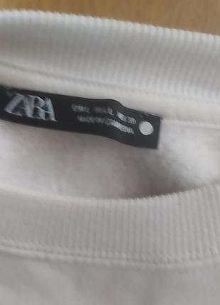 Белый свитшот zara 2