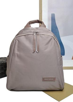 Рюкзак серый полиэстер арт.bs6007 l.grey karlos marconi (китай)