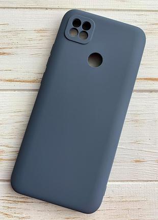Силіконовий чохол для xiaomi redmi 9c / 10a темно сірий soft silicone case full (бампер)