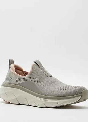 Легкі кросівки сліпони skechers relaxed fit: d'lux walker 2.0